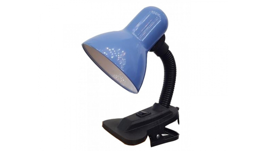 Лампа настольная на прещепке General GTL-023-60-220 синий