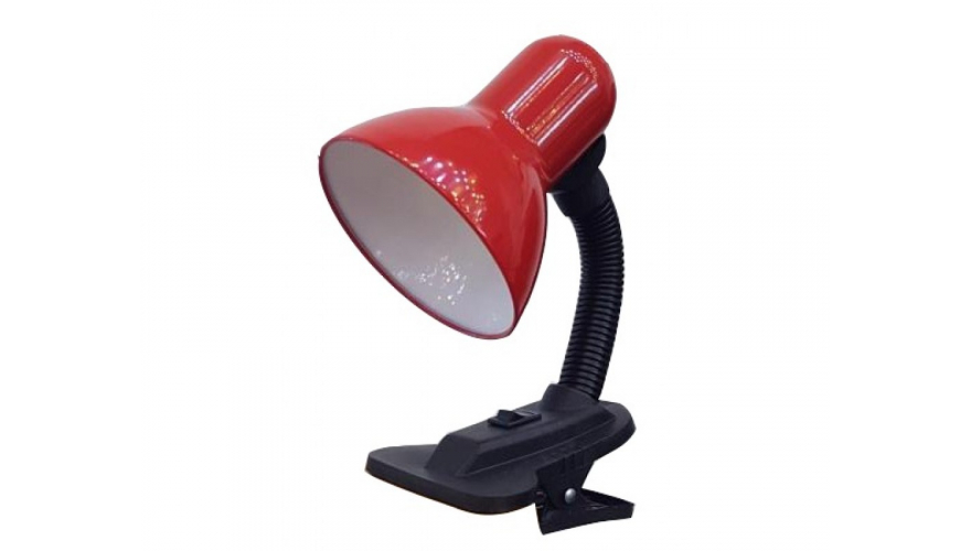 Лампа настольная на прещепке General GTL-025-60-220 красный
