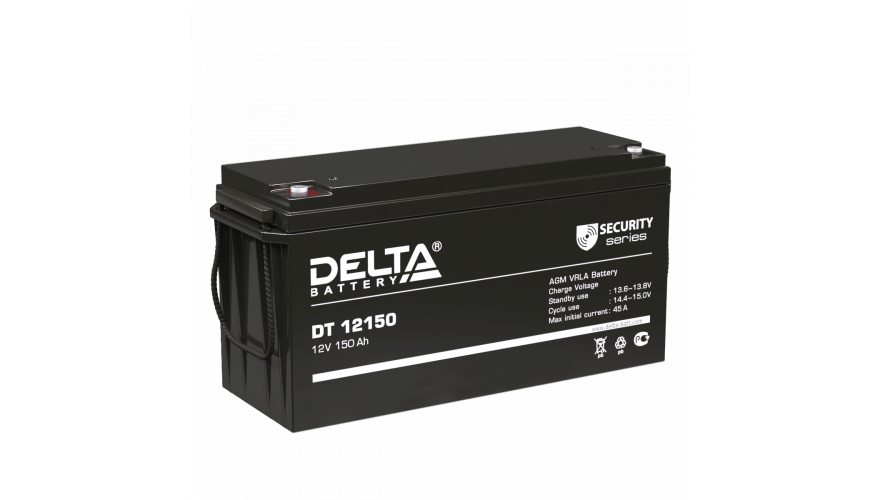Свинцово-кислотный аккумулятор 12В DT 12150 DELTA