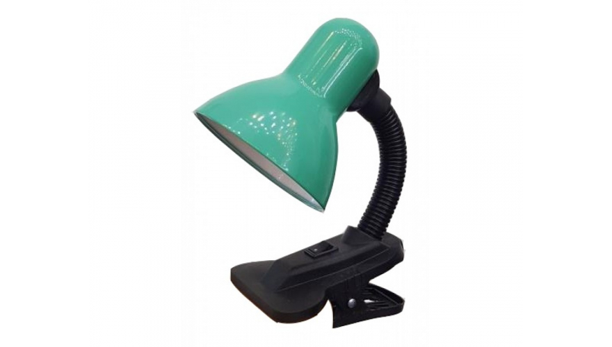 Лампа настольная на прещепке General GTL-024-60-220 зеленый
