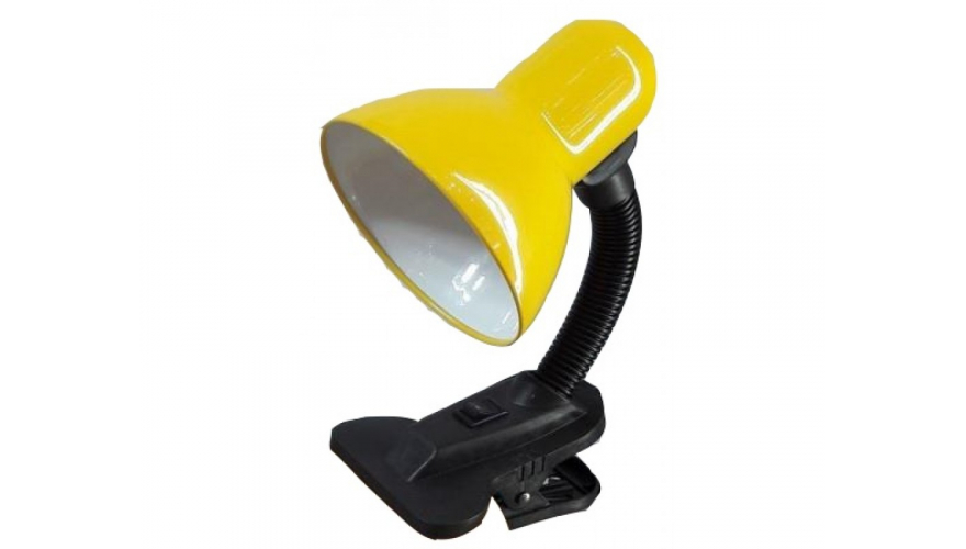 Лампа настольная на прещепке General GTL-026-60-220 желтый